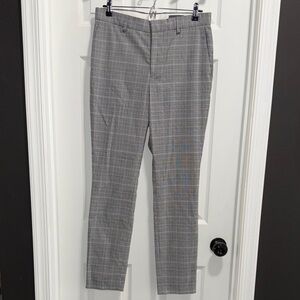 H&M Men's Classic Gray Checkered Pants